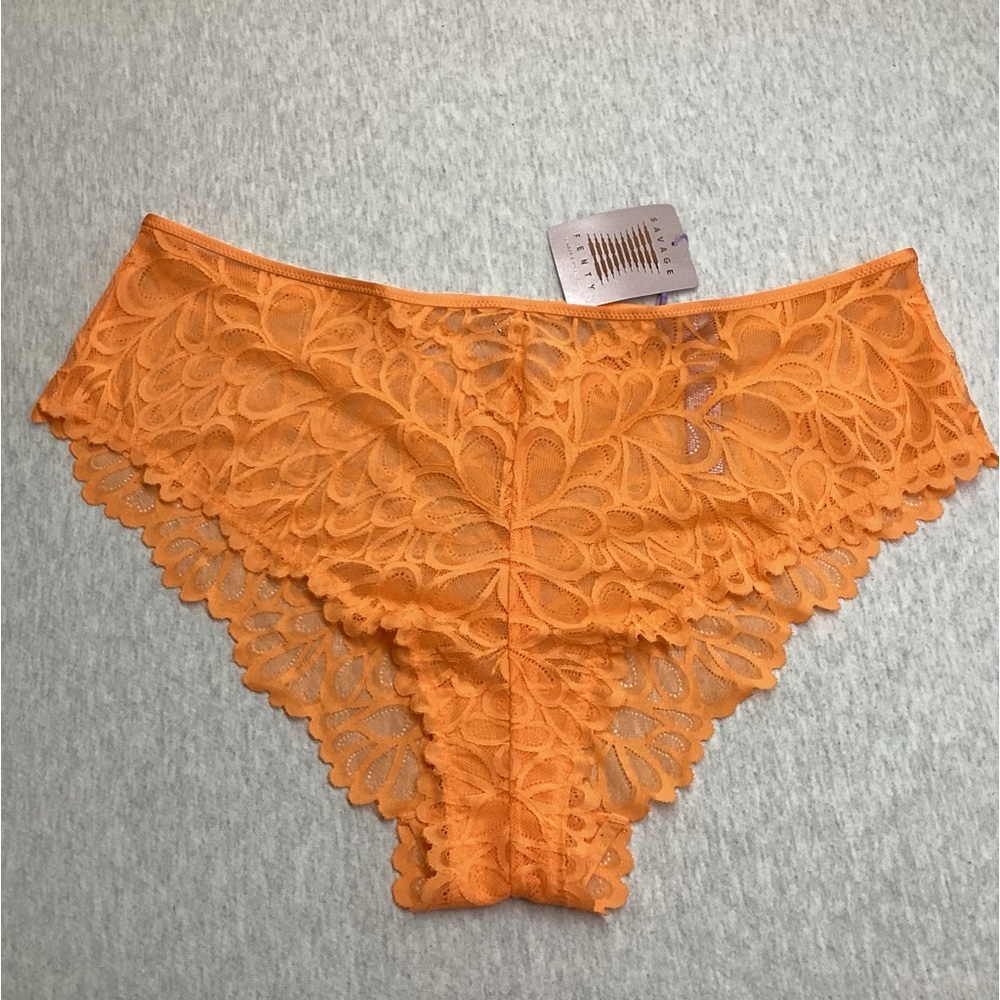 SAVAGE X FENTY LINGERIE BY RIHANNA NOT SORRY LACE WOMEN’S CHEEKY PANTY SIZE: 3X